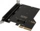 Aqua Computer Adapter PCIe 3.0 x4 - M.2 SSD NGFF M-key (53223) 3