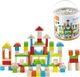 Viga Toys Drewniane Klocki Edukacyjne w Wiaderku 80 el. 1