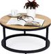 ModernHome Stolik kawowy loft nowoczesny industrialny 60 cm 1