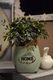 OSŁONKA CERAMICZNA DONICZKA SZKLIWIONA Z NAPISEM HOME 2