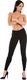 Teyli Legginsy damskie bawełniane Classico czarne Czarny 3XL 2