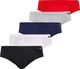 Teyli Pięciopak slipów męskich Toni 3XL Czarny-biały-niebieski-szary-czerwony 1