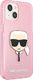 Karl Lagerfeld Karl Lagerfeld KLHCP13SKHTUGLP iPhone 13 mini 5,4" różowy/pink hardcase Glitter Karl`s Head 4