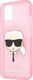 Karl Lagerfeld Karl Lagerfeld KLHCP13SKHTUGLP iPhone 13 mini 5,4" różowy/pink hardcase Glitter Karl`s Head 6