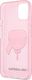 Karl Lagerfeld Karl Lagerfeld KLHCP13SKHTUGLP iPhone 13 mini 5,4" różowy/pink hardcase Glitter Karl`s Head 7