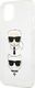 Karl Lagerfeld Karl Lagerfeld KLHCP13SKCTUGLS iPhone 13 mini 5,4" srebrny/silver hardcase Glitter Karl`s & Choupette 5