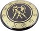 Giftdeco Bliźnięta - znak zodiaku - magnes. Śr. 6cm; metal emaliowany 2