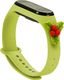Hurtel Strap Xmas opaska do Xiaomi Mi Band 4 / Mi Band 3 silikonowy pasek bransoletka zielony (mistletoe) 1