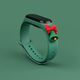 Hurtel Strap Xmas opaska do Xiaomi Mi Band 4 / Mi Band 3 świąteczny silikonowy pasek bransoletka ciemnozielony (dzwonek) 2