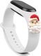Hurtel Strap Xmas opaska do Xiaomi Mi Band 4 / Mi Band 3 silikonowy pasek bransoletka biały 1