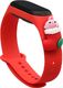 Hurtel Strap Xmas opaska do Xiaomi Mi Band 4 / Mi Band 3 świąteczny silikonowy pasek bransoletka czerwony (mikołaj 1) 1