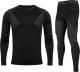 Alpinus Bielizna termoaktywna męska Alpinus Active Base Layer Set czarno-szara GT43257 r. L 1
