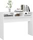 vidaXL Stolik konsolowy, biały, 105x30x80 cm, płyta wiórowa 4