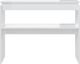 vidaXL Stolik konsolowy, biały, wysoki połysk, 102x30x80 cm, płyta 4