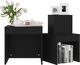 vidaXL Stoliki wsuwane pod siebie, 3 szt., czarne, płyta wiórowa 4