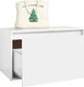 vidaXL Ławka do przedpokoju, 80x40x45 cm, biała, płyta wiórowa 4