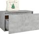 vidaXL Ławka do przedpokoju, 80x40x45cm, szarość betonu, płyta wiórowa 4