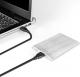 Kieszeń Axagon Slim Alu 2.5 cala, USB 3.0, SATA3, Srebrna (EE25-XS6) 10