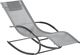 Shumee Leżak ogrodowy bujany jasnoszary CARANO II 1