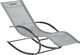 Shumee Leżak ogrodowy bujany jasnoszary CARANO II 3