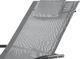 Shumee Leżak ogrodowy bujany jasnoszary CARANO II 5
