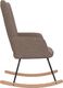 vidaXL Fotel bujany, kolor taupe, tapicerowany tkaniną 4