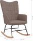 vidaXL Fotel bujany, kolor taupe, tapicerowany tkaniną 7