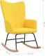 vidaXL Fotel bujany, musztardowy, tapicerowany tkaniną 7
