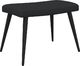 vidaXL Fotel z podnóżkiem, 62 x 68,5 x 96 cm, czarny, obity tkaniną 7