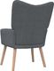 vidaXL Fotel z podnóżkiem, 62x68,5x96 cm, ciemnoszary, obity tkaniną 5