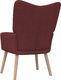 vidaXL Fotel z podnóżkiem, 62x68,5x96 cm, winna czerwień, tkanina 5