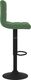 vidaXL Stołki barowe, 2 szt., ciemnozielone, obite aksamitem 4