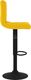 vidaXL Stołki barowe, 2 szt., musztardowe, tapicerowane aksamitem 4
