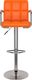 vidaXL Stołki barowe, 2 szt., pomarańczowe, obite sztuczną skórą 4