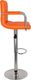 vidaXL Stołki barowe, 2 szt., pomarańczowe, obite sztuczną skórą 5