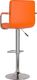 vidaXL Stołki barowe, 2 szt., pomarańczowe, obite sztuczną skórą 6