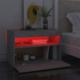 vidaXL Szafka nocna z oświetleniem LED, szarość betonu, 60x35x40 cm 4