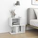vidaXL Szafki nocne, 2 szt., wysoki połysk, białe, 50x30x51,5cm, płyta 2