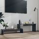 vidaXL Szafka pod TV, szara, wysoki połysk, 180x30x43 cm, płyta 1