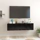 vidaXL Szafki wiszące pod TV 2 szt., czarne, 60x30x30 cm 1