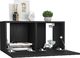 vidaXL Szafki wiszące pod TV 2 szt., czarne, 60x30x30 cm 2