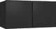 vidaXL Szafki wiszące pod TV 2 szt., czarne, 60x30x30 cm 3