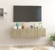 vidaXL Szafki wiszące pod TV 2 szt., dąb sonoma, 60x30x30 cm 1