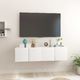 vidaXL Szafki wiszące pod TV 2 szt., wysoki połysk, białe, 60x30x30 cm 1