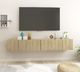 vidaXL Szafki wiszące pod TV 3 szt., dąb sonoma, 60x30x30 cm 1