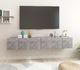 vidaXL Szafki wiszące pod TV 3 szt., szarość betonu, 60x30x30 cm 1