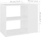 vidaXL Szafka boczna, biała, 60x30x50 cm, płyta wiórowa 6