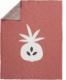 Fehn Fresk tkany kocyk z bawełny organicznej 80 x 100 cm ananas oker 1