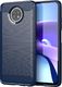 Hurtel Carbon Case elastyczne etui pokrowiec Xiaomi Redmi Note 9T 5G niebieski 1