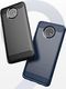 Hurtel Carbon Case elastyczne etui pokrowiec Xiaomi Redmi Note 9T 5G niebieski 2